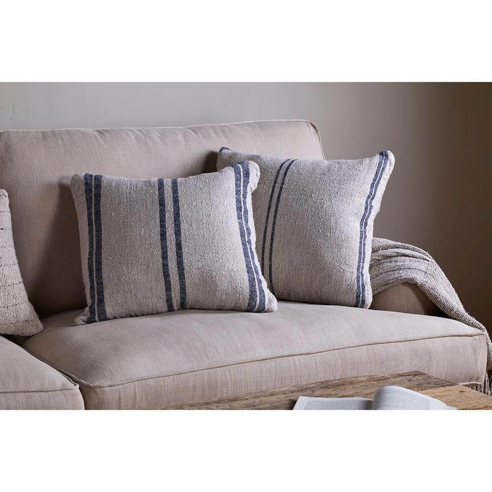 Nkuku Tendali Linen Cushion Thin Stripe 50cm